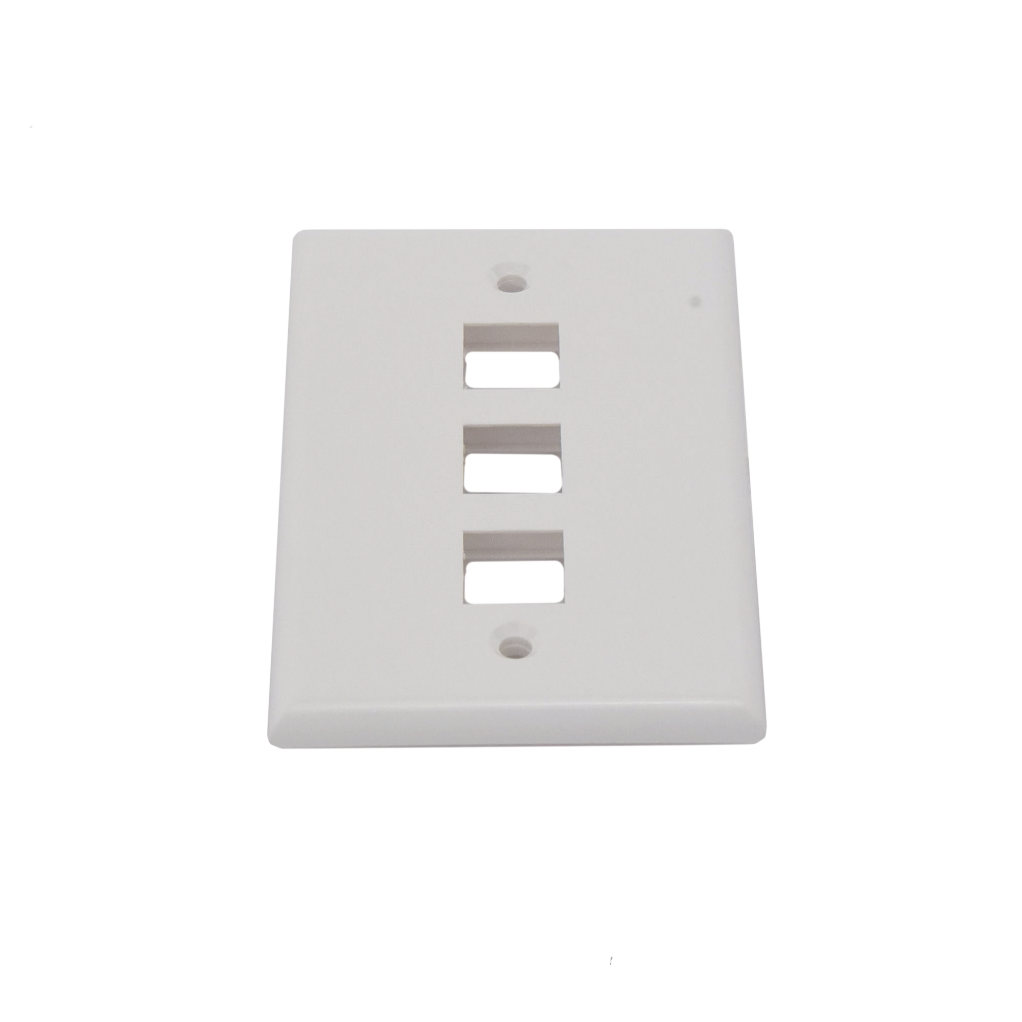 Placa de pared faceplate de 3 puertos Keystone Color Blanco Linkedpro LP-FP-18