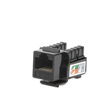 Jack Keystone Cat5e LinkedPro LP-KJ-505-BK | Módulo RJ45 Negro con Terminación 110 Punchdown - SILYMX