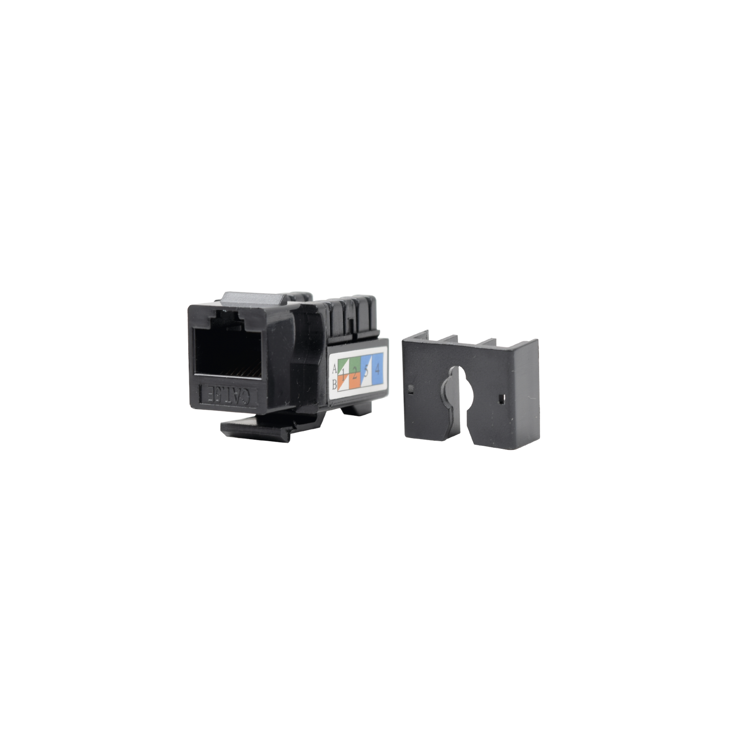 Jack Keystone Cat5e LinkedPro LP-KJ-505-BK | Módulo RJ45 Negro con Terminación 110 Punchdown - SILYMX