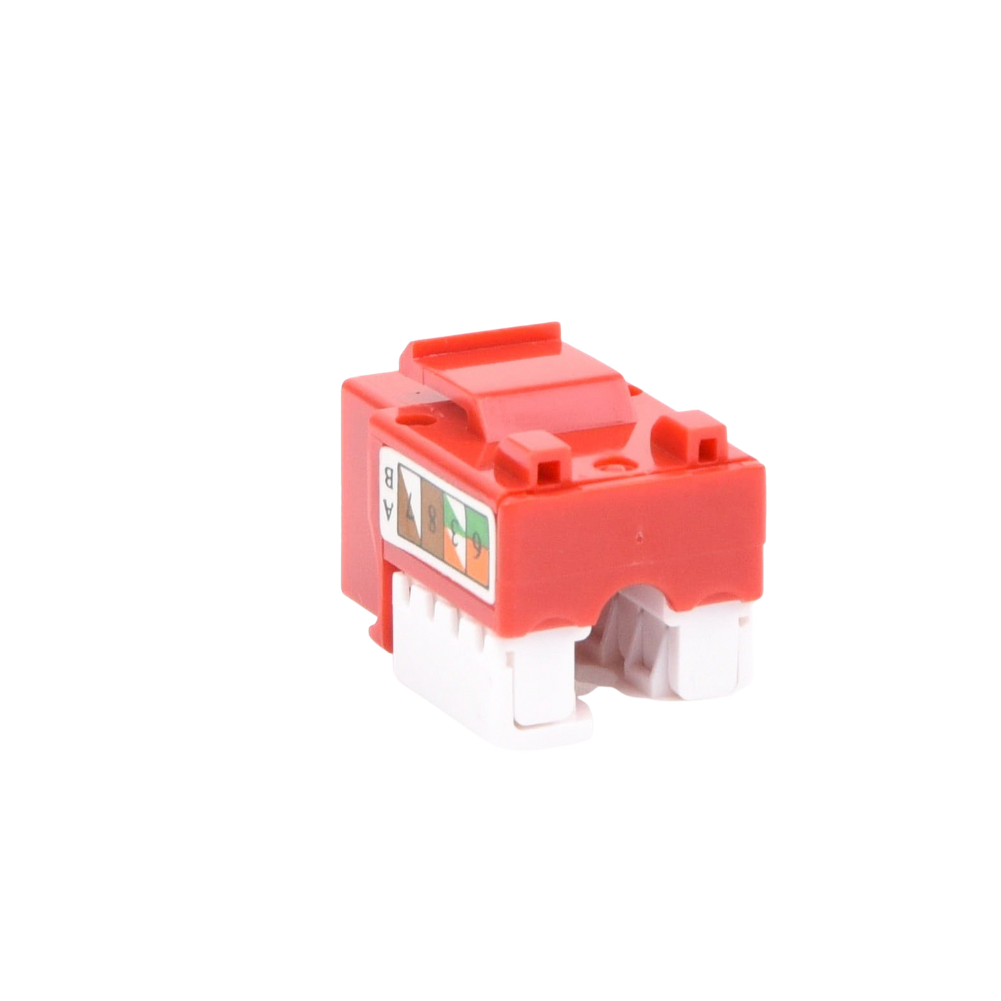 Jack Keystone Cat5e LinkedPro LP-KJ-505-RD | Módulo RJ45 Rojo con Terminación 110 Punchdown