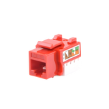 Jack Keystone Cat5e LinkedPro LP-KJ-505-RD | Módulo RJ45 Rojo con Terminación 110 Punchdown