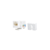 Conector Jack Cat5e Keystone Linkedpro con terminación 110 (Punchdown) para faceplate Color Blanco LP-KJ-505-WH - SILYMX