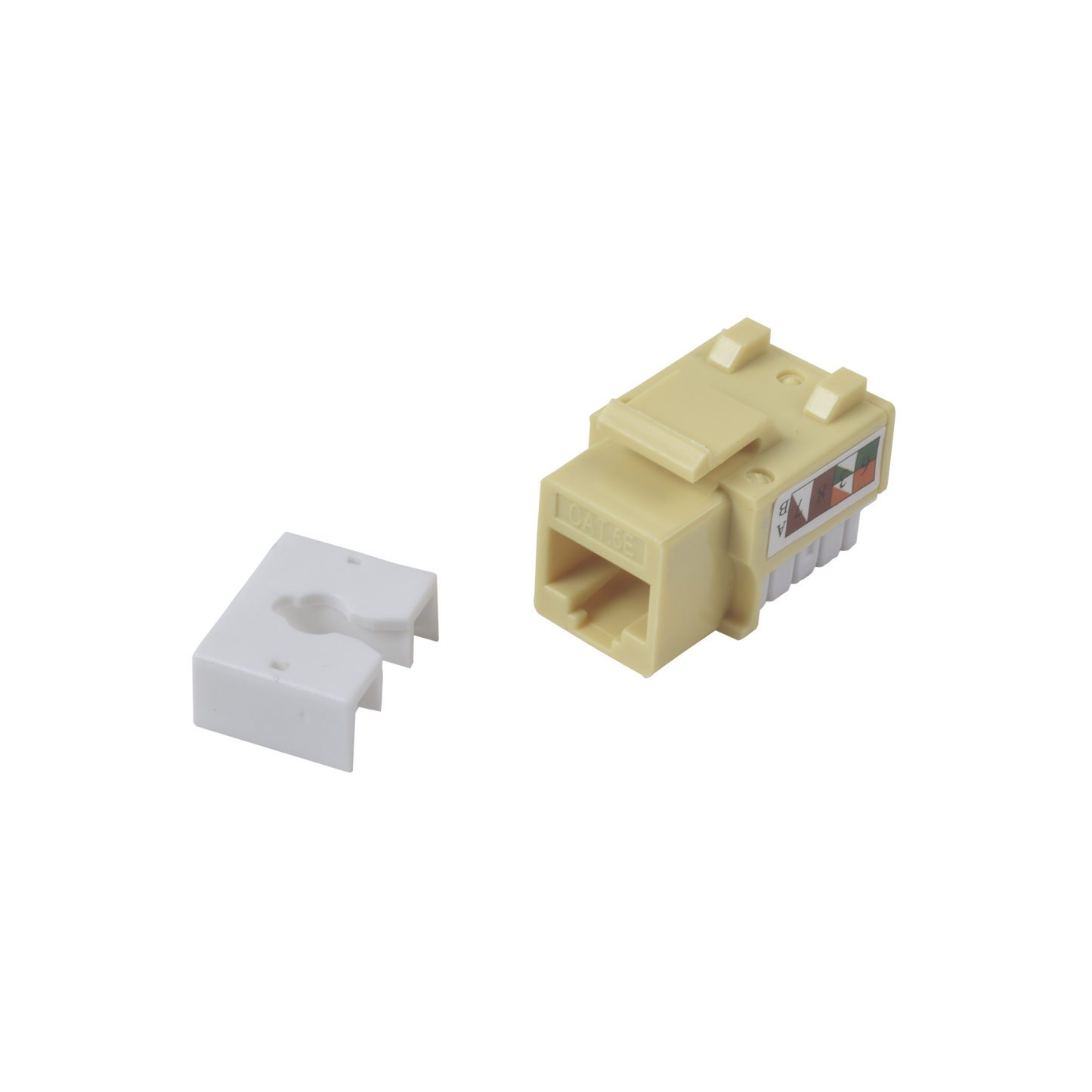 Jack Keystone Cat5e LinkedPro LP-KJ-505-YE | Módulo RJ45 Amarillo con Terminación 110 Punchdown - SILYMX