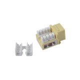 Jack Keystone Cat5e LinkedPro LP-KJ-505-YE | Módulo RJ45 Amarillo con Terminación 110 Punchdown - SILYMX