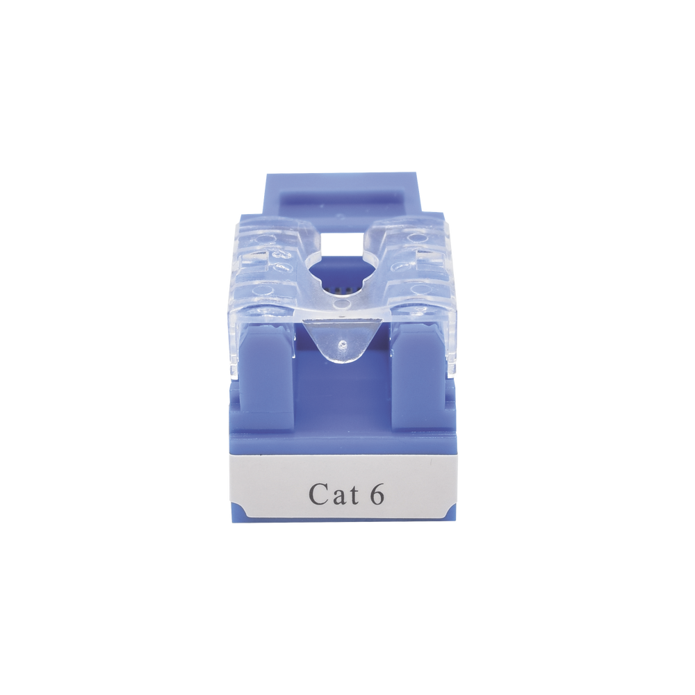 Módulo Jack 110 Cat6, Keystone para faceplate - Color Azul LP-KJ-601-BU