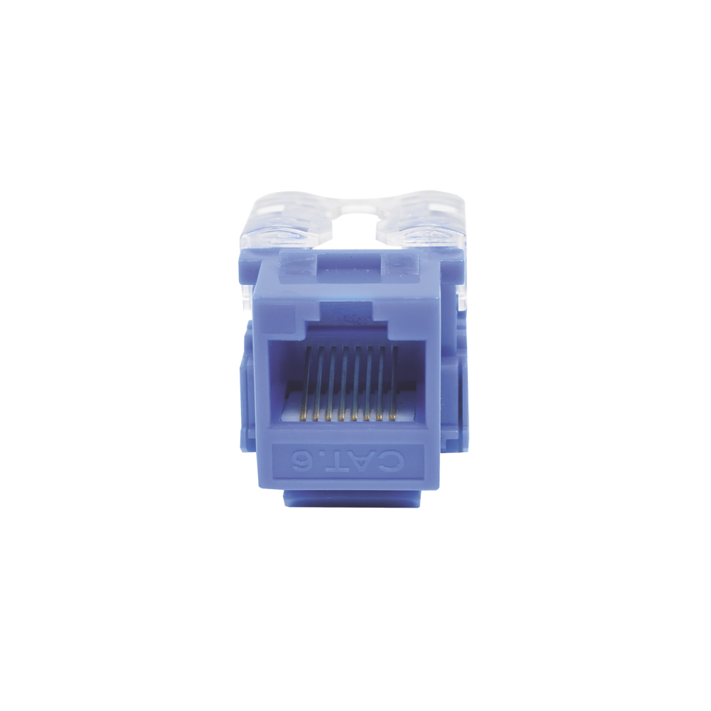 Módulo Jack 110 Cat6, Keystone para faceplate - Color Azul LP-KJ-601-BU