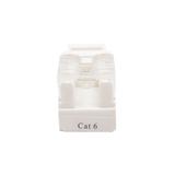 Módulo Jack Keystone Cat6 con terminación 110 (Punchdown) para faceplate - Color Blanco - SILYMX