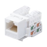 Módulo Jack Keystone Cat6 con terminación 110 (Punchdown) para faceplate - Color Blanco - SILYMX