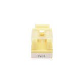 Jack Keystone Cat6 LinkedPro LP-KJ-601-YE | Módulo RJ45 Amarillo con Terminación 110 Punchdown - SILYMX