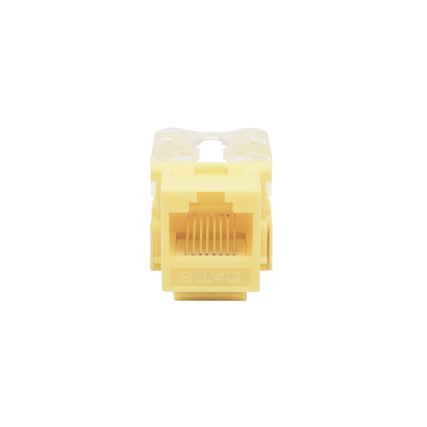 Jack Keystone Cat6 LinkedPro LP-KJ-601-YE | Módulo RJ45 Amarillo con Terminación 110 Punchdown - SILYMX
