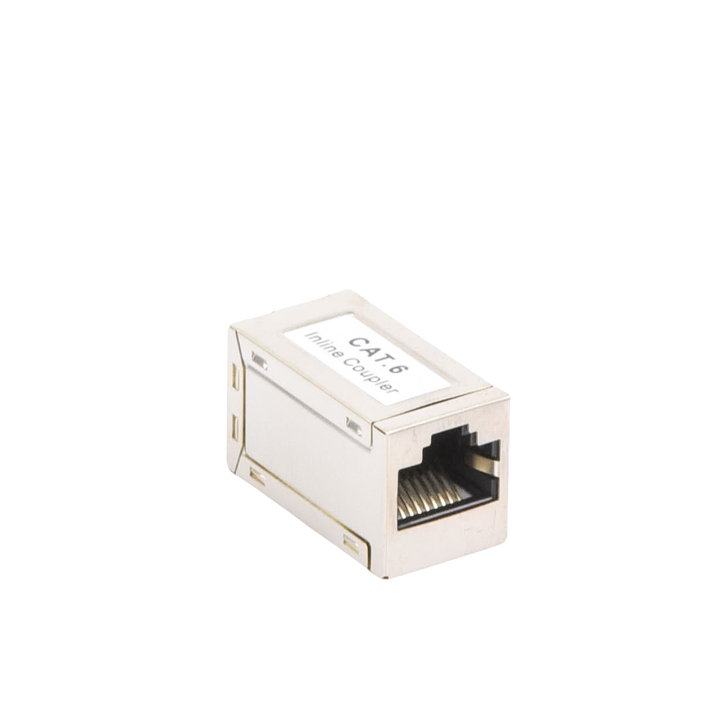 Acoplador Blindado STP Cat6 Hembra RJ45 a RJ45 2 Puertos Alta Velocidad 1000 Mbps Redes Ethernet - LINKEDPRO LPKJ647 - SILYMX