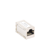 Acoplador Blindado STP Cat6 Hembra RJ45 a RJ45 2 Puertos Alta Velocidad 1000 Mbps Redes Ethernet - LINKEDPRO LPKJ647 - SILYMX