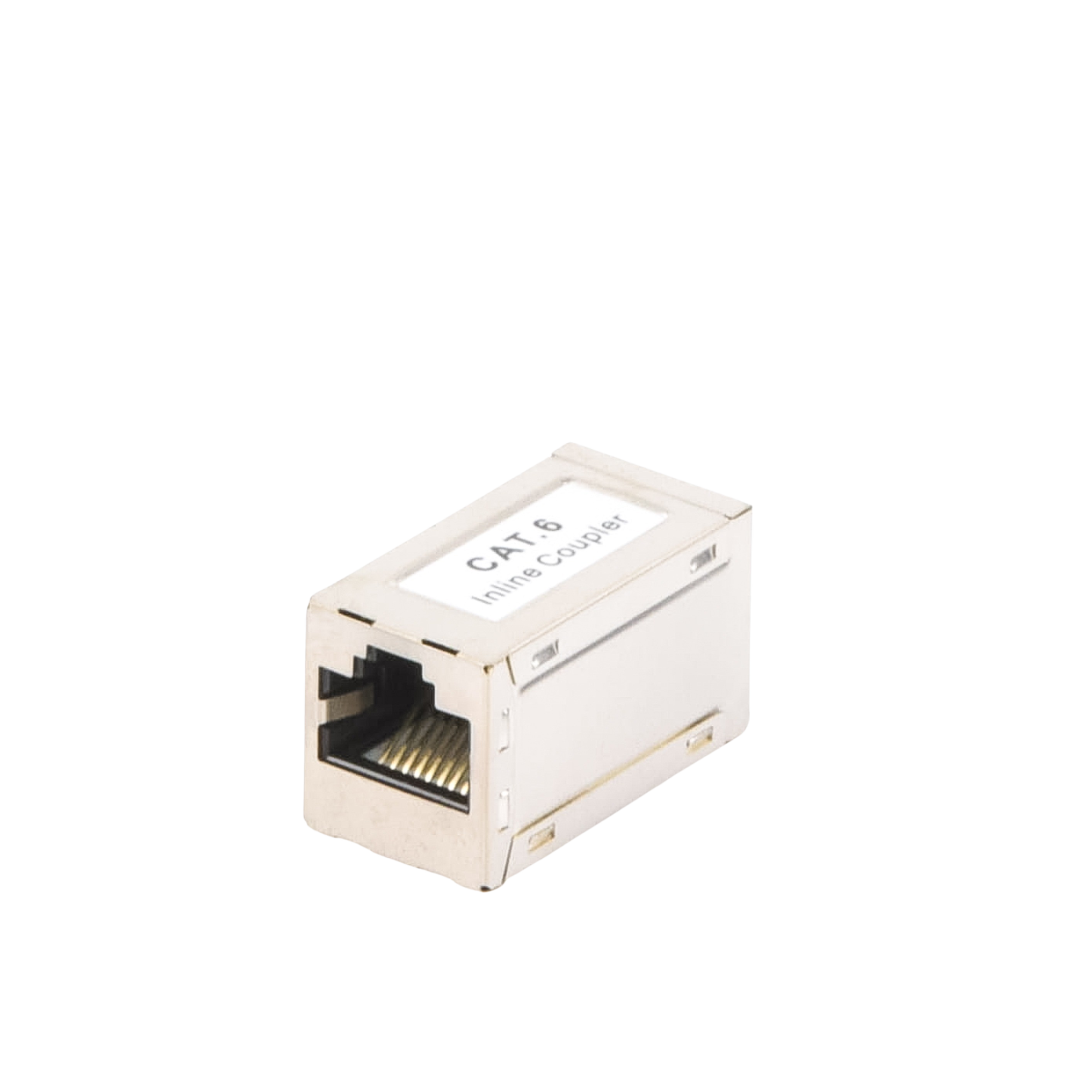 Acoplador Blindado STP Cat6 Hembra RJ45 a RJ45 2 Puertos Alta Velocidad 1000 Mbps Redes Ethernet - LINKEDPRO LPKJ647 - SILYMX