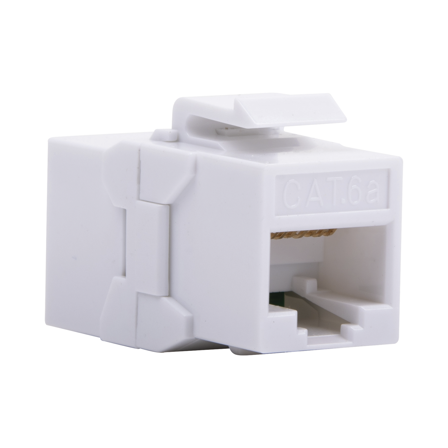 Acoplador Jack UTP Cat6A hembra RJ45 a RJ45 hembra Color Blanco LPKJUC6A - SILYMX