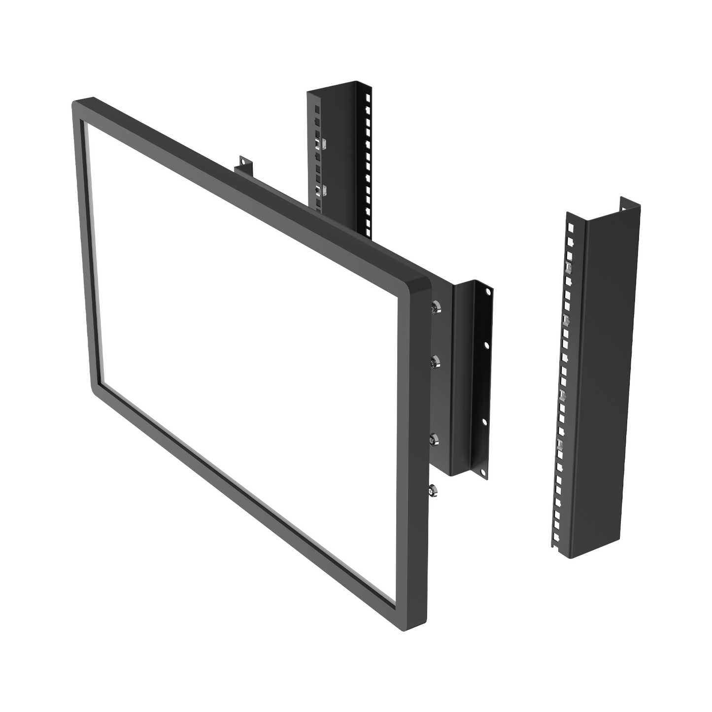 Montaje para Monitor VESA 75x75 hasta 200x200. Compatible con rack 19" 5U. - SILYMX