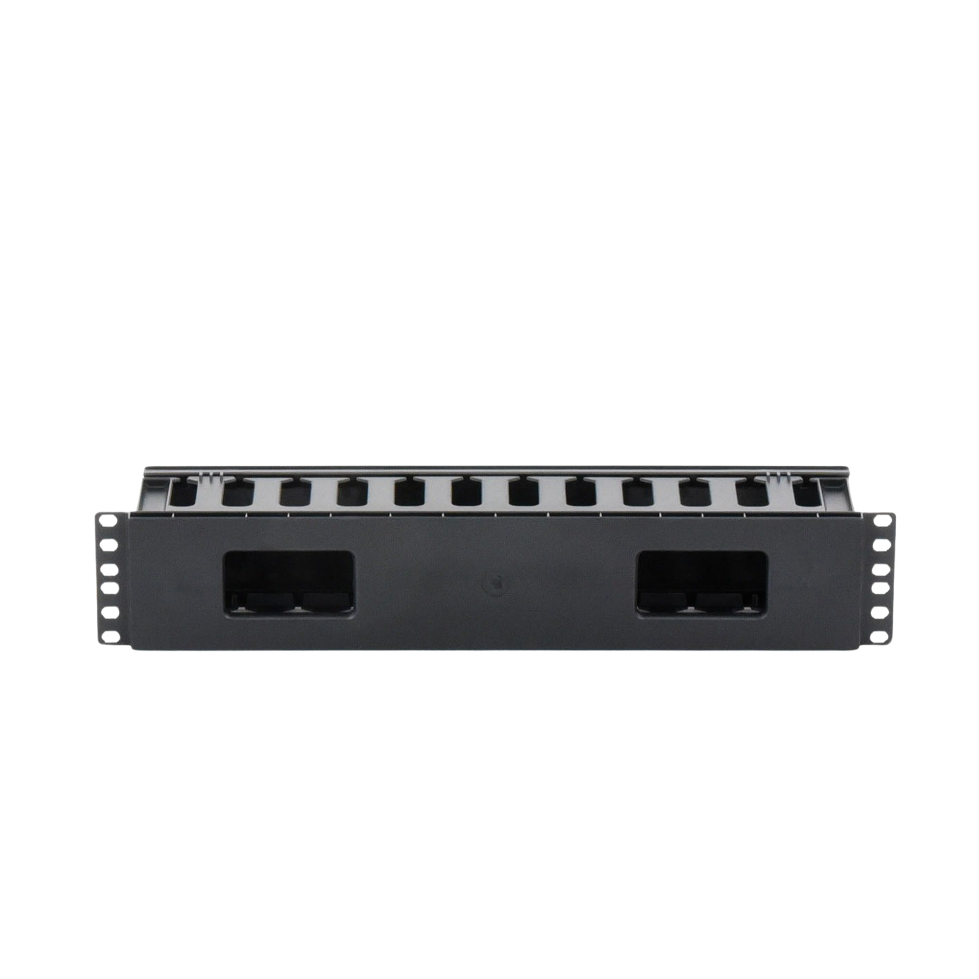 Organizador Horizontal de Cables 2U para Rack 19” LINKEDPRO – Gestión Profesional de Cableado LP-ORG-02