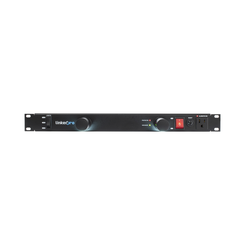 PDU para Distribución de Energía, Montaje en Rack, 11 salidas, Instalación Horizontal, de 19in, 1U, 15 Amp, 120 Vca, Con Indicador Led LINKEDPRO BY EPCOM LP-PDU-11LED - SILYMX