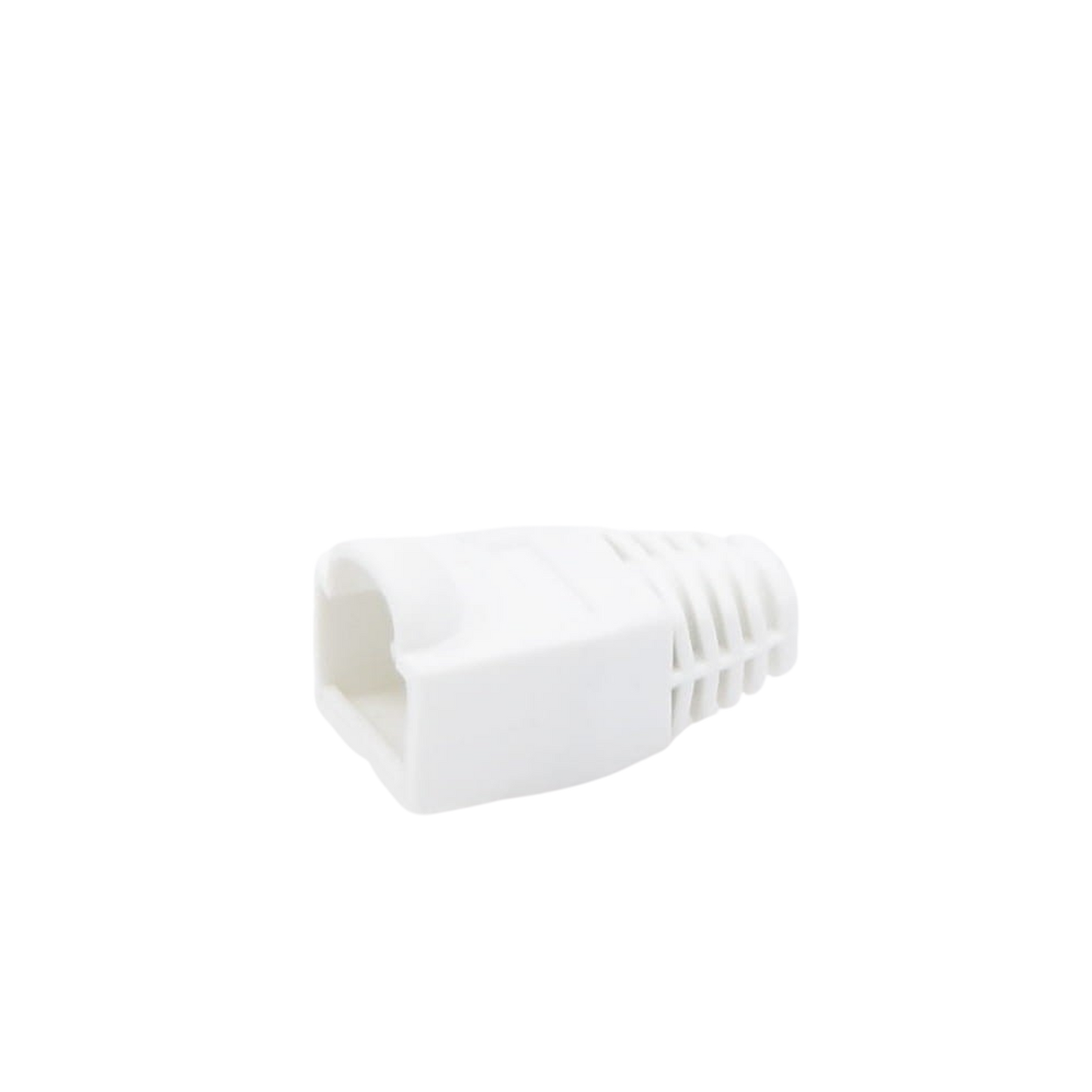 Capa Bota Plástica para protección de Plug RJ45 Color Blanco LP-PG8-025-WH