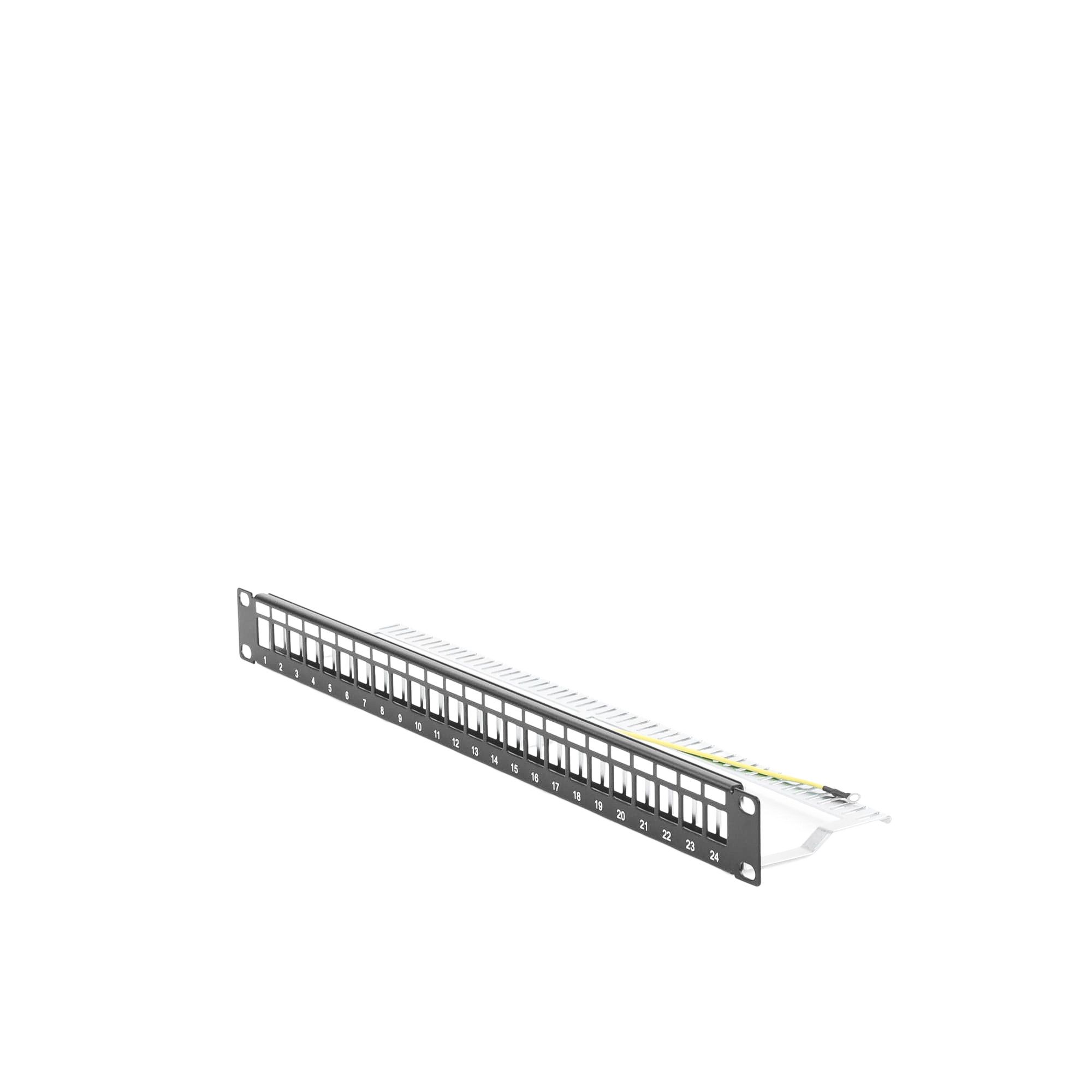 Patch Panel Modular Blindado (STP) de 24 Puertos con Barra Organizadora | LINKEDPRO BY EPCOM LP-PP-23-STP-BK-24P - SILYMX