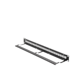 Patch Panel Modular Sin Blindaje 24 Puertos 1U Barra Organizadora LINKEDPRO LP-PP-23-UTP-BK-24P - SILYMX