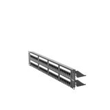 Panel de parcheo Patch Panel de impacto (110) UTP de 48 puertos Cat5e 19in 2U con barra para organizar cable Linkedpro LP-PP-508