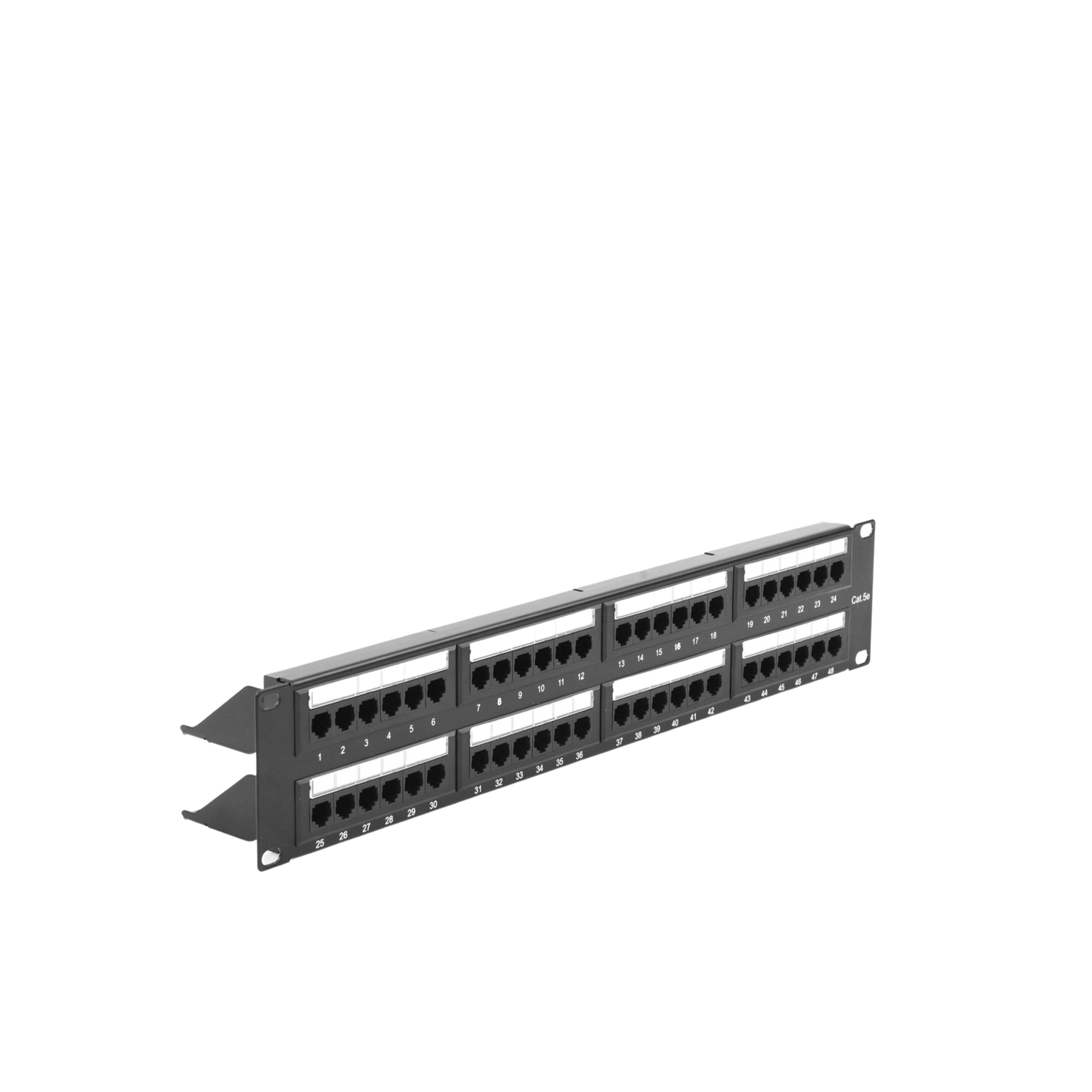 Panel de parcheo Patch Panel de impacto (110) UTP de 48 puertos Cat5e 19in 2U con barra para organizar cable Linkedpro LP-PP-508