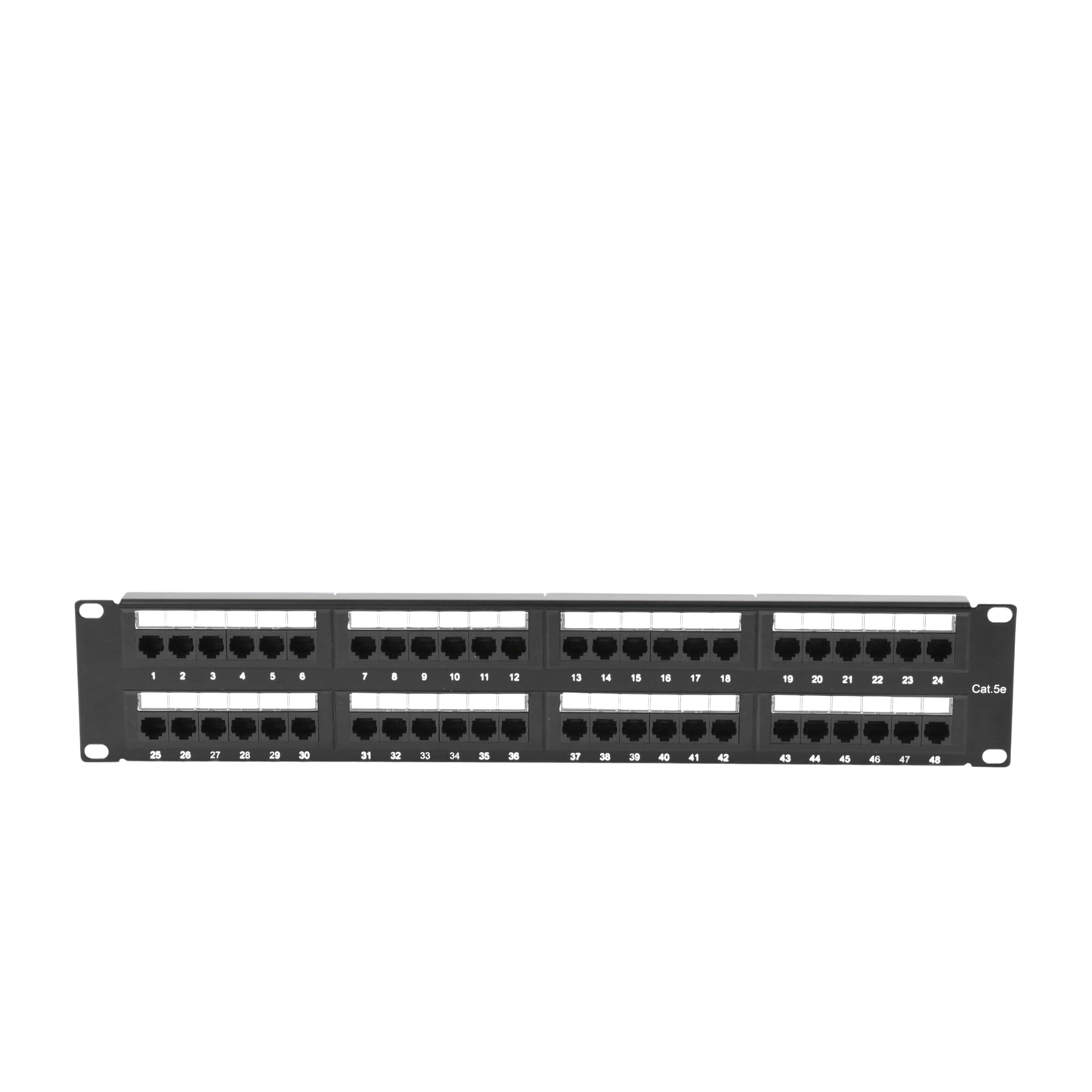 Panel de parcheo Patch Panel de impacto (110) UTP de 48 puertos Cat5e 19in 2U con barra para organizar cable Linkedpro LP-PP-508