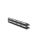Panel de parcheo Patch panel de impacto (110) UTP de 48 puertos Cat6 19in 2U con barra para organizar cable Linkedpro LP-PP-608