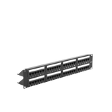 Panel de parcheo Patch panel de impacto (110) UTP de 48 puertos Cat6 19in 2U con barra para organizar cable Linkedpro LP-PP-608