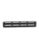 Panel de parcheo Patch panel de impacto (110) UTP de 48 puertos Cat6 19in 2U con barra para organizar cable Linkedpro LP-PP-608