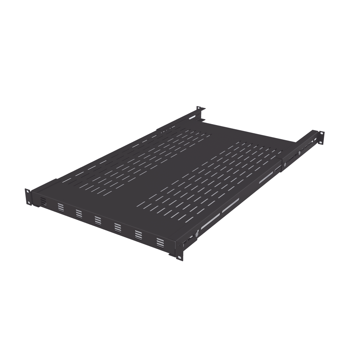 Accesorios para Racks y GabinetesLINKEDPRO BY EPCOMLPRVSH49-961UCharola Ventilada para Soportar Equipos en Rack, Profundidad Ajustable de 495 a 965 mm, 1U, Color Negro - SILYMX