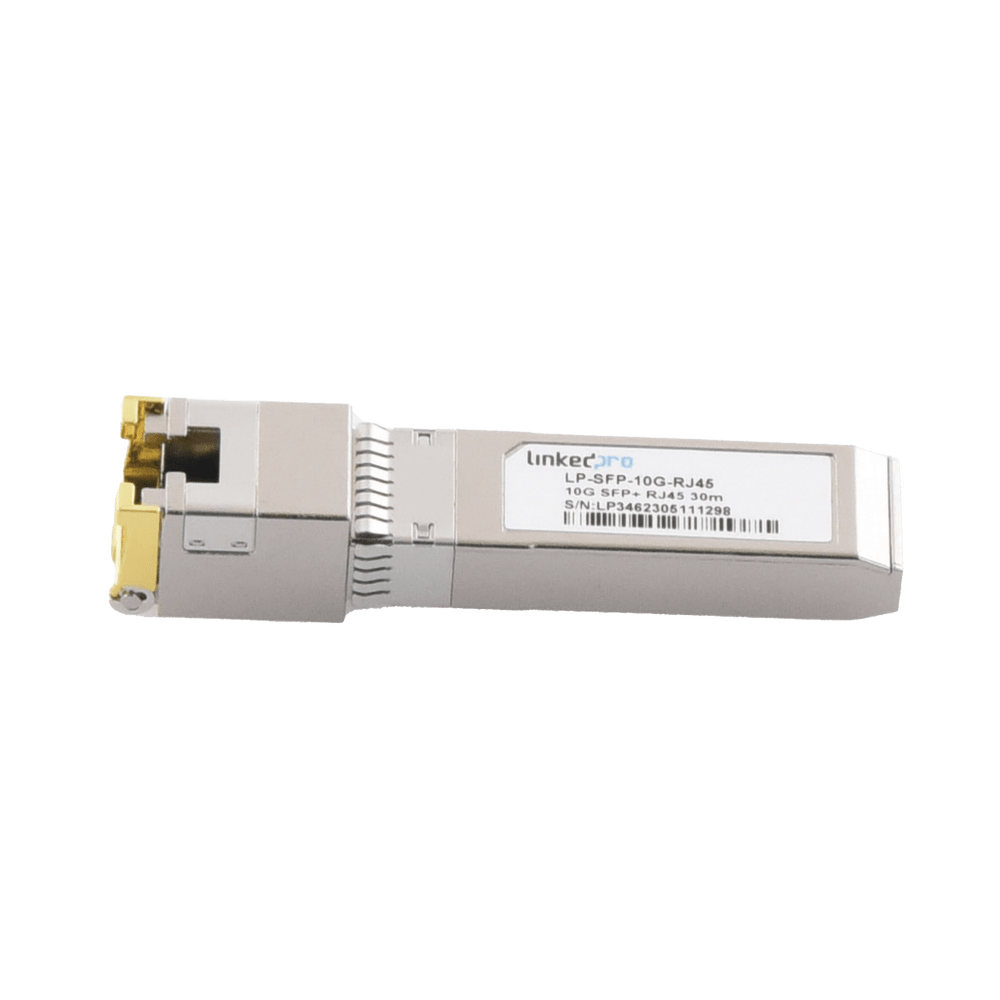 Transceptor Óptico SFP+ a RJ45 10 Gbps Conector RJ45 10GBASE-T Distancia de hasta 30 m LP-SFP-10G-RJ45 - SILYMX