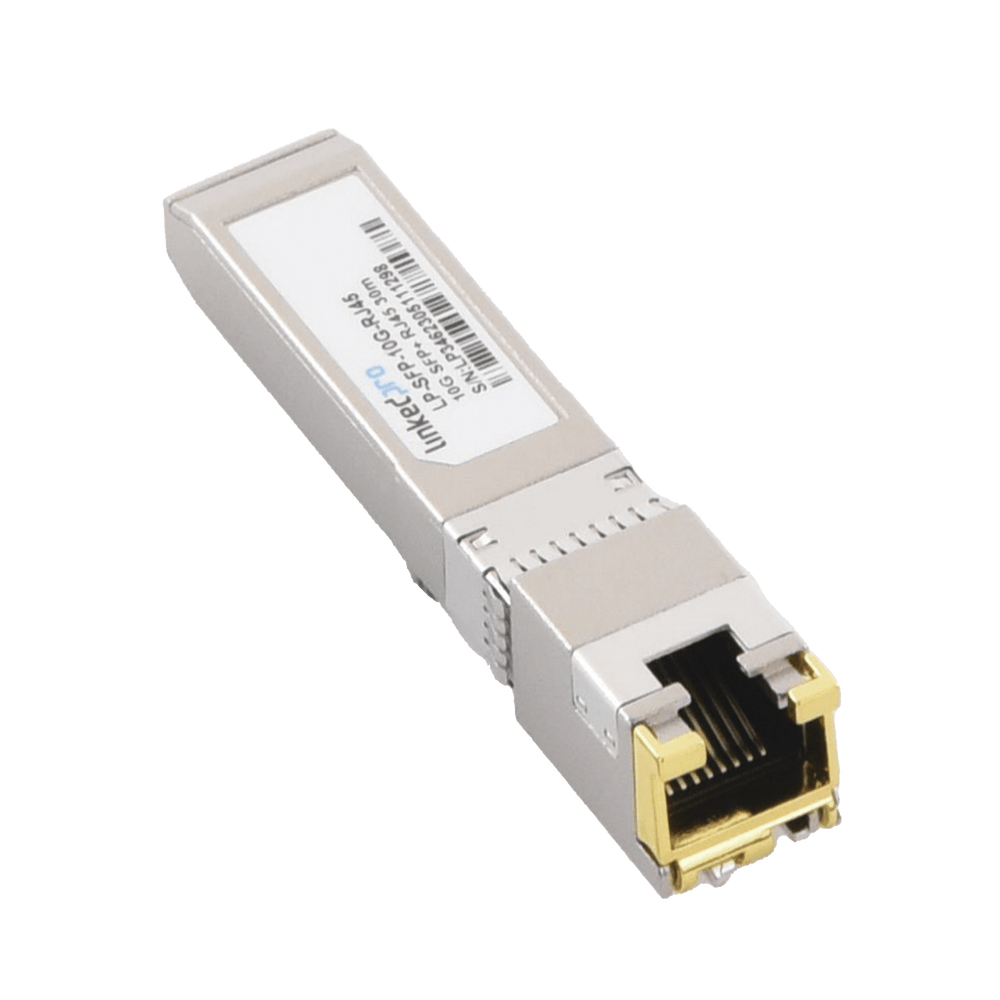 Transceptor Óptico SFP+ a RJ45 10 Gbps Conector RJ45 10GBASE-T Distancia de hasta 30 m LP-SFP-10G-RJ45 - SILYMX