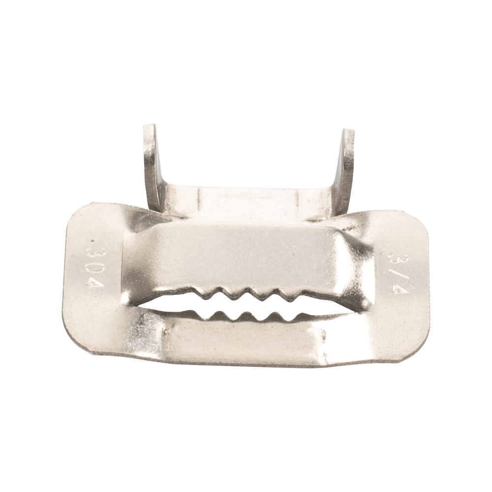 Hebilla de Acero Inoxidable T 3/4" para fleje 100 piezas LP-SSBT-34 - SILYMX