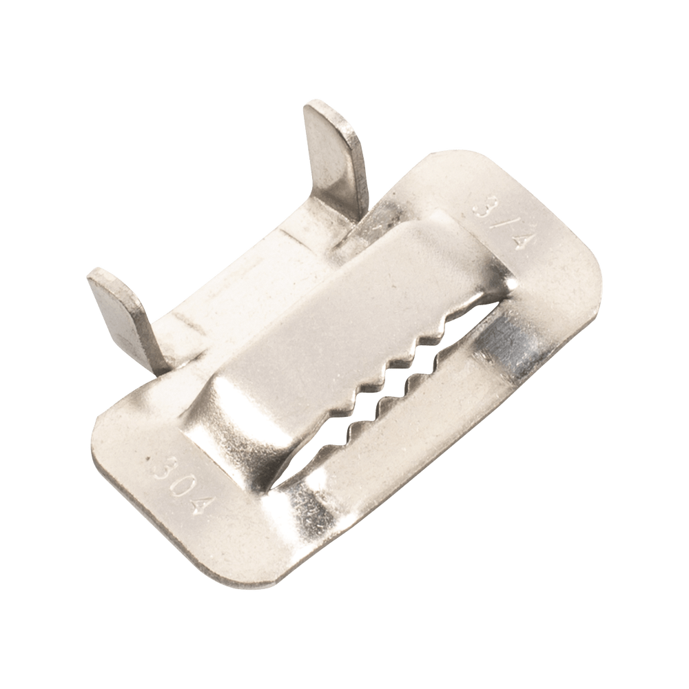 Hebilla de Acero Inoxidable T 3/4" para fleje 100 piezas LP-SSBT-34 - SILYMX