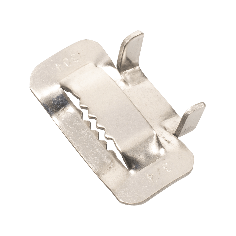 Hebilla de Acero Inoxidable T 3/4" para fleje 100 piezas LP-SSBT-34 - SILYMX
