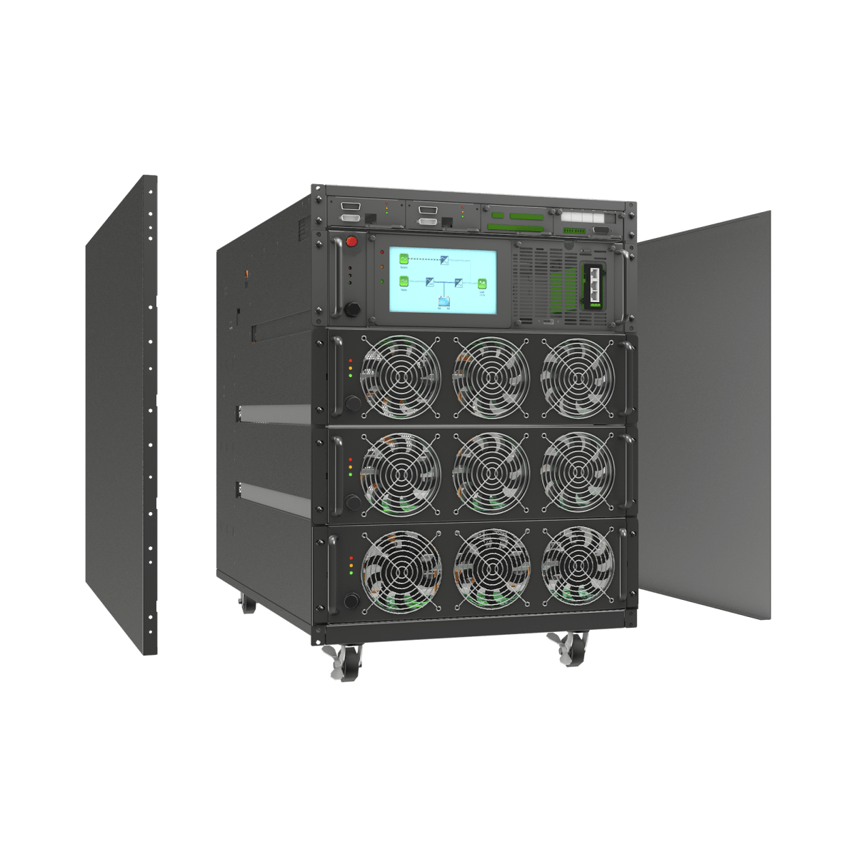 Subrack para 3 Módulos LP20KMOD Montaje Rack 19
