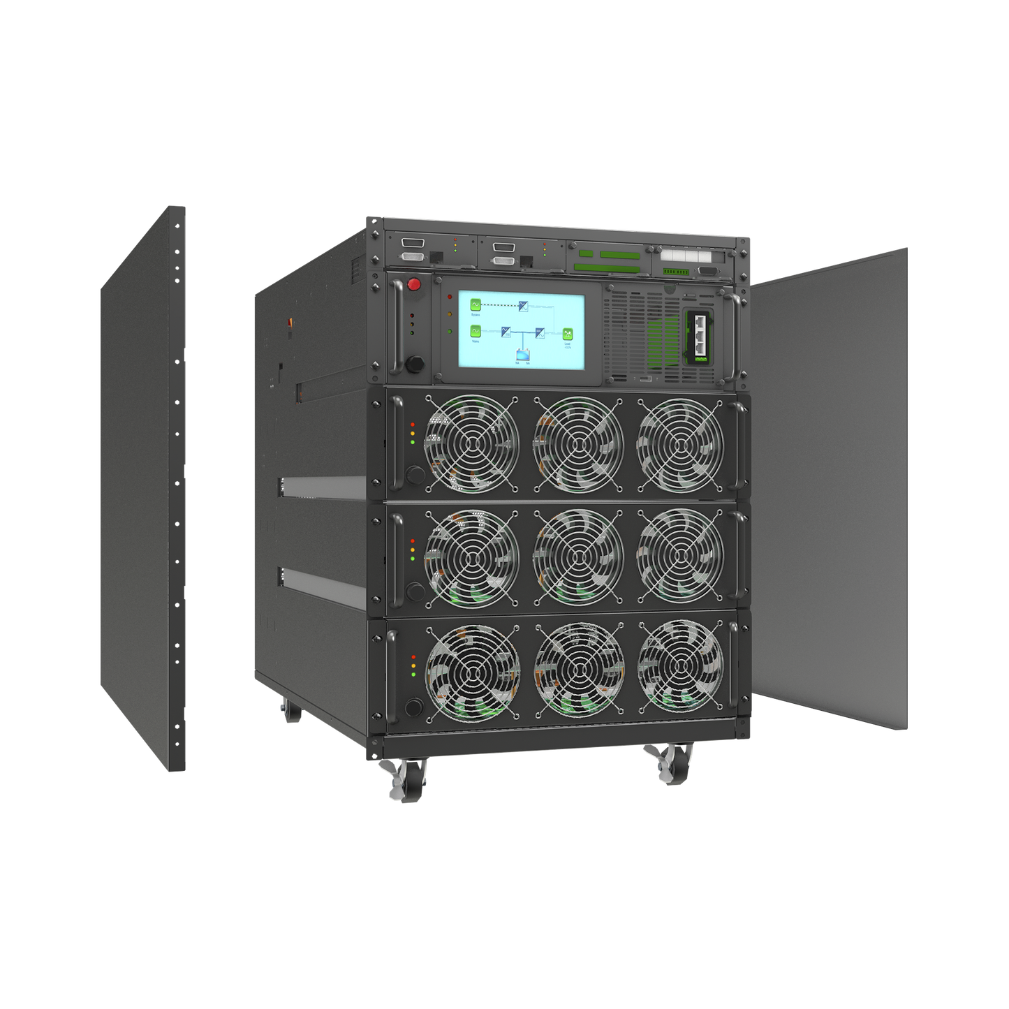 Subrack P/Módulos LP20KMOD (3 Módulos por Rack) Instalación dentro de Rack LPSUBRACK60K