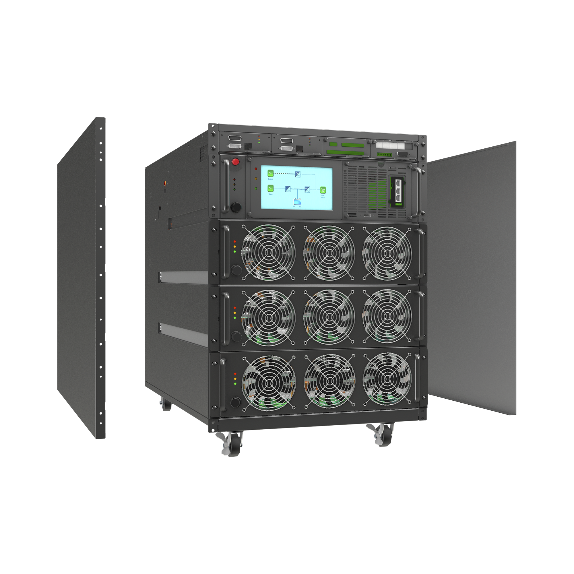 Subrack P/Módulos LP20KMOD (3 Módulos por Rack) Instalación dentro de Rack LPSUBRACK60K