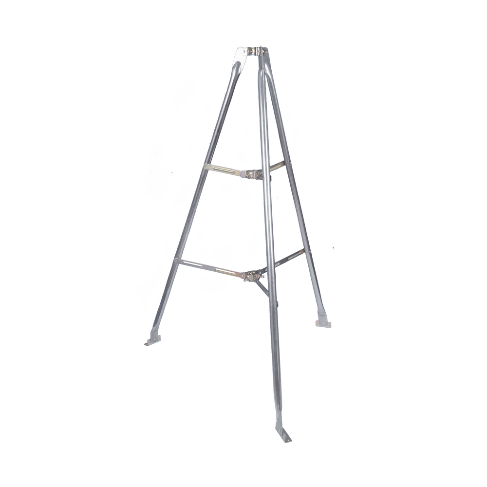 Montaje de tripie para exterior altura total del tripie 1.52 m Compatible con mástiles de hasta 3 m de largo 1 1/4 a 2" de diámetro LP-TP-2 - SILYMX