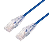 Cable de Parcheo Slim UTP Cat6A - 3 Metros (9.84 Pies) Azul, Diámetro Reducido (28 AWG)