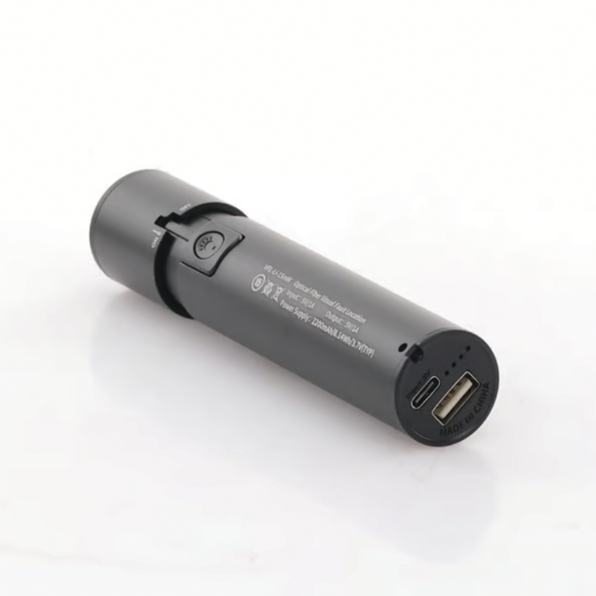 Localizador Visual de Fallos (VFL) Para conectores SC, FC, ST Hasta 8-10 km de Distancia Recargable por puerto USB Probador de Fibra Optica LP-VFL-15W