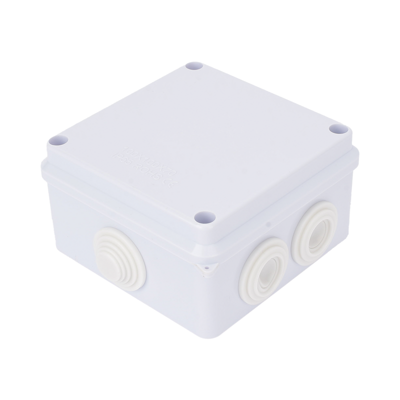 Caja de Conexiones Impermeable IP65 7 Entradas Dimensiones 100 x 100 x 70 mm  LP-WBX-100 - SILYMX
