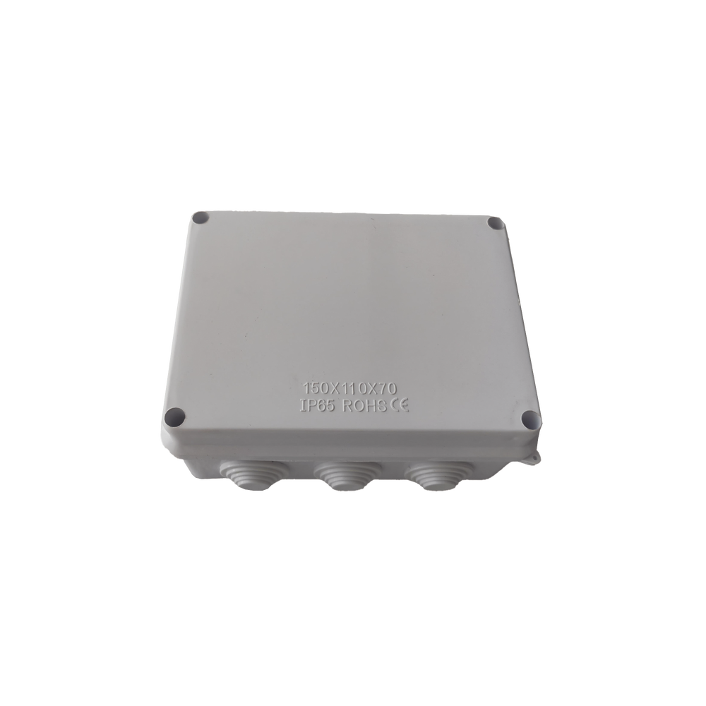 Caja de Conexiones Impermeable IP65 10 Entradas Dimensiones 150 x 110 x 70 mm Incluye Tornillería  LP-WBX-150 - SILYMX