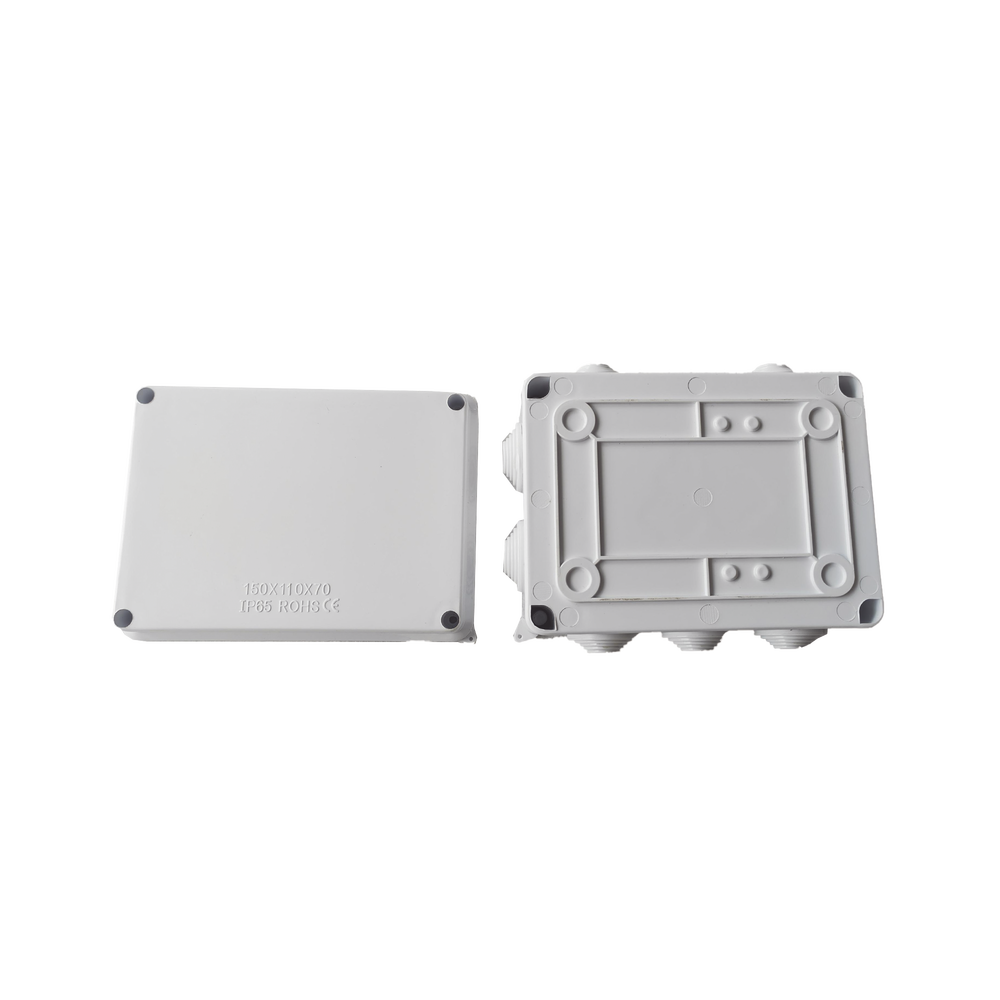 Caja de Conexiones Impermeable IP65 10 Entradas Dimensiones 150 x 110 x 70 mm Incluye Tornillería  LP-WBX-150 - SILYMX