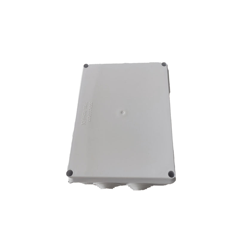 Caja de Conexiones Impermeable IP65 10 Entradas Dimensiones 200 x 155 x 80 mm Tornillería para su Instalación Modelo: LP-WBX-200 - SILYMX