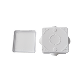 Caja de Conexiones Impermeable IP55 con 4 Entradas 80 x 80 x 50 mm Tornillería para su Instalación LP-WBX-80 - SILYMX