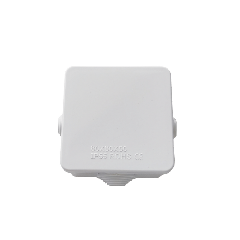 Caja de Conexiones Impermeable IP55 con 4 Entradas 80 x 80 x 50 mm Tornillería para su Instalación LP-WBX-80 - SILYMX