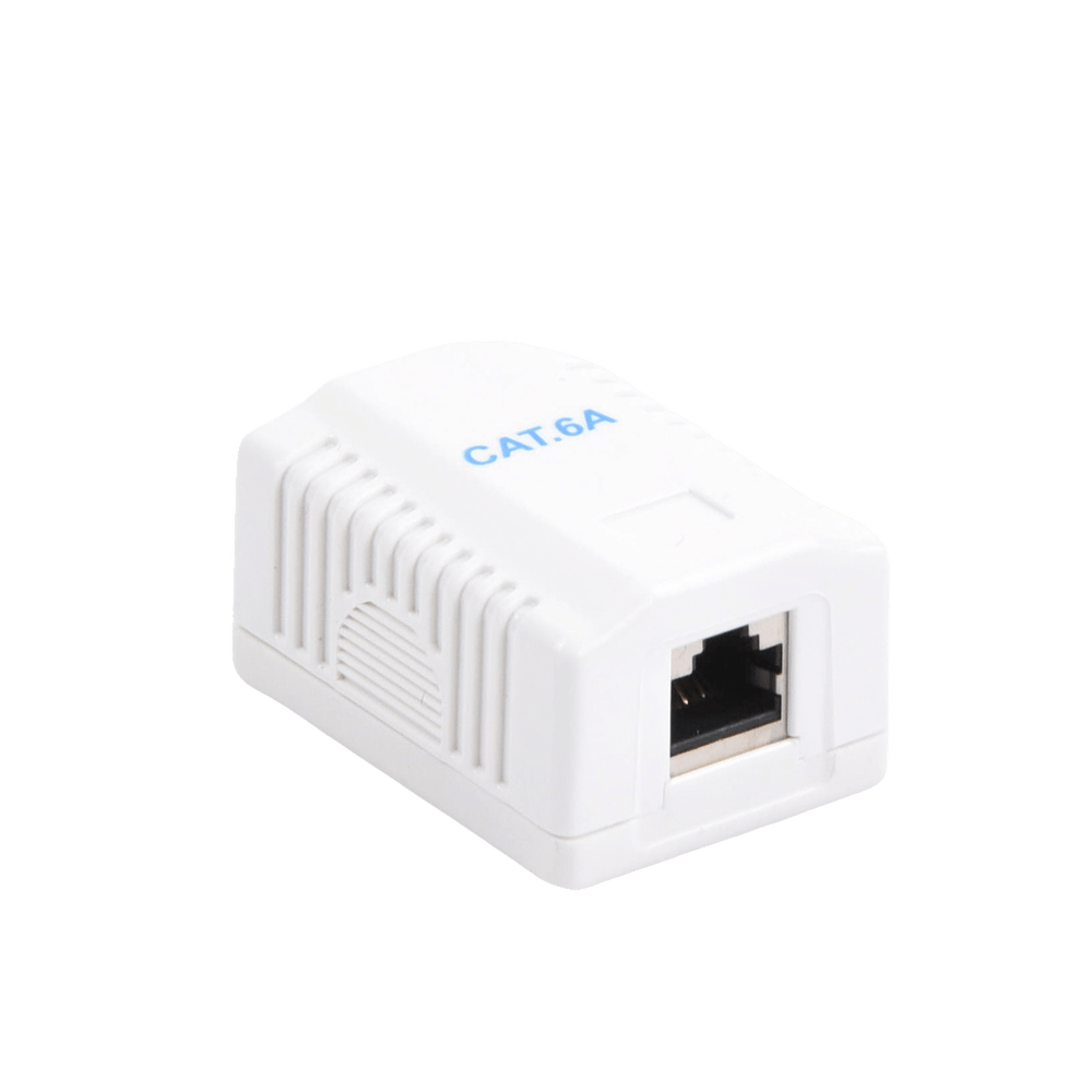 Caja de pared con 1 puerto incluye 1 jack STP Cat6A LP-WP-40-C6A - SILYMX
