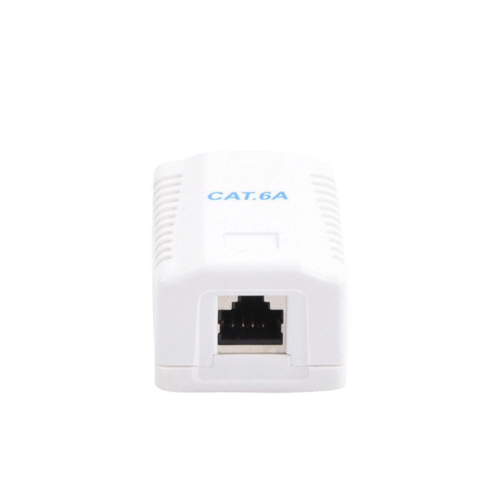 Caja de pared con 1 puerto incluye 1 jack STP Cat6A LP-WP-40-C6A - SILYMX